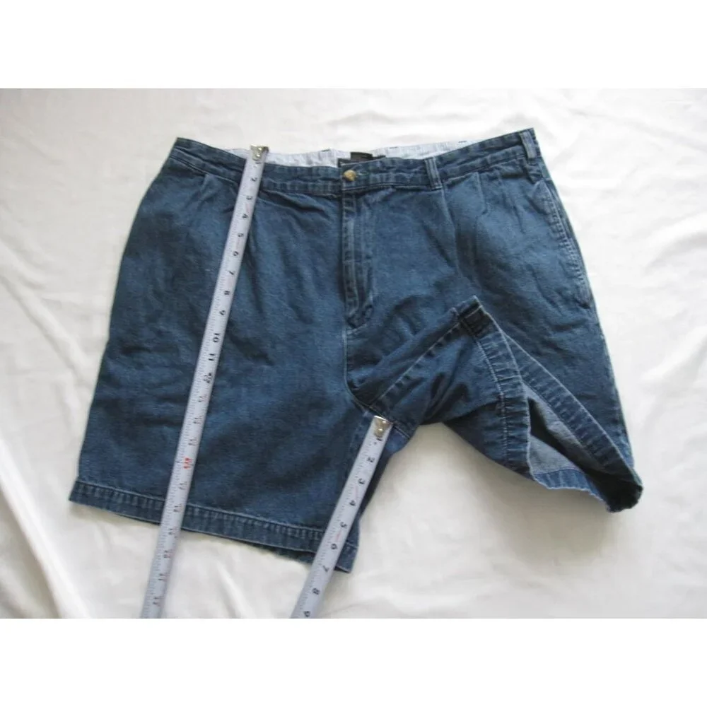 Vtg Tommy Hilfiger Chambray Men Streetwear Retro Minimalist Shorts Sz 38 (MP451)